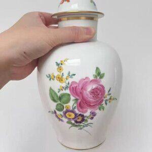 Decorative Ceramic Vase with Flower Design